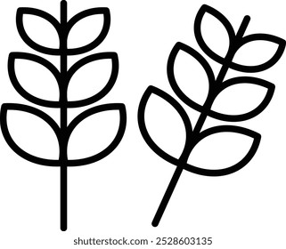 Wheat Vector Illustration Detailed Icon