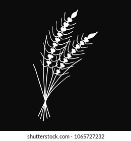 Wheat vector illustration. Ideal for bread packaging, beer labels etc. Organic grain products food banner sign design. Doodle style. Poster. Logotype.