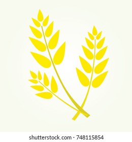 wheat vector logo icon