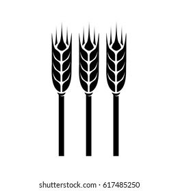 Wheat vector logo illustration. isolated sign symbol. Icon pictogram for web graphics
