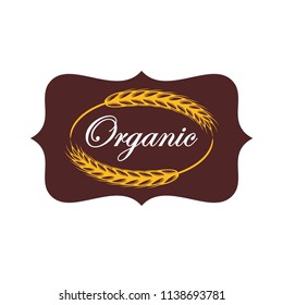 wheat vector logo template 