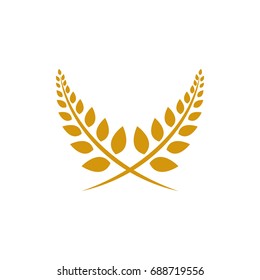 wheat vector logo template element