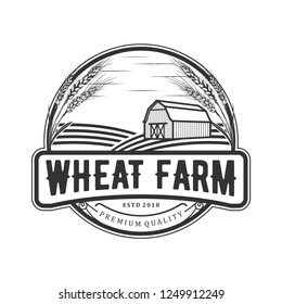 Wheat vintage logo