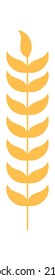 Wheat wreath element. Vector illustration