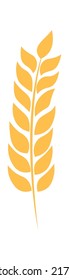 Wheat Wreath Element. Vektorgrafik