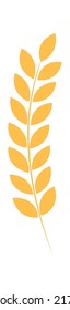 Wheat wreath element. Vector illustration