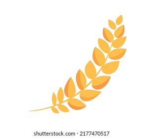 Wheat wreath element. Vector illustration