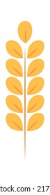Wheat Wreath Element. Vektorgrafik