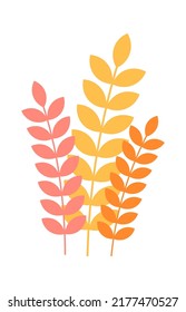 Wheat wreath element. Vector illustration