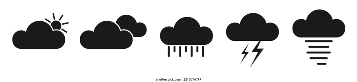 Wheater simple flat icon illustration