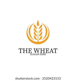 wheath vector logo ilustration farm