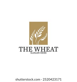 wheath vector logo ilustration farm