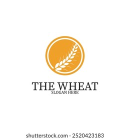 wheath vector logo ilustration farm