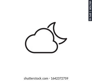 wheather cloud icon vector design element logo template