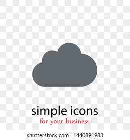 Wheather line.Cloud icon for your web site design, logo, app, UI. Vector illustration .