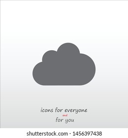 Wheather line.Cloud icon for your web site design, logo, app, UI. Vector illustration .