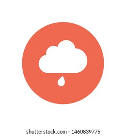 Wheather line.Cloud vector icon . The symbol of a rain.