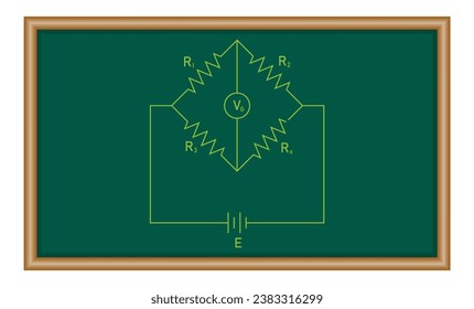 Wheatstone bridge circuit diagram. Scientific resources for teachers and students.