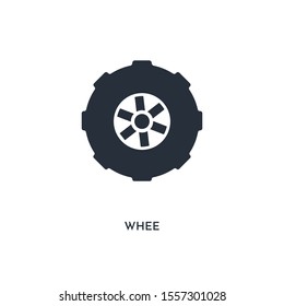 whee icon. simple element illustration. isolated trendy filled whee icon on white background. can be used for web, mobile, ui.