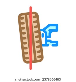 wheel alignment car mechanic color icon vector. wheel alignment car mechanic sign. isolated symbol illustration