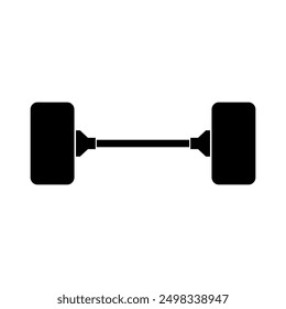 Wheel alignment icon illustrated on background