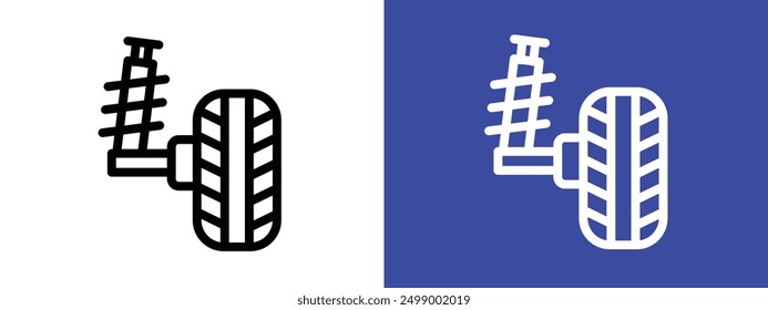 Radausrichtung Symbol Logo-Satz Vektorgrafik
