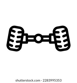 Vectorliniendesign der Radausrichtung