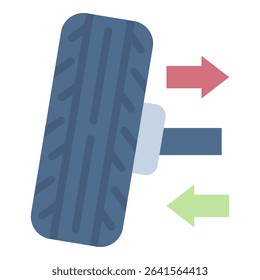 Wheel Allignment Icon Element For Design