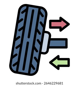 Wheel Allignment Icon Element For Design
