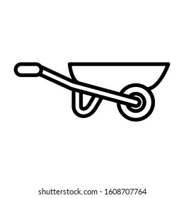 Wheel Barrow Icon Design Template Vector Stock Vector (Royalty Free ...