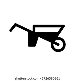 Wheel Barrow Icon Vector Symbol Design Illustration