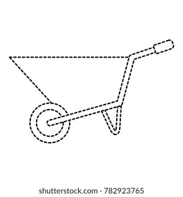 wheel barrow isolated icon