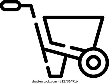 La flecha de la rueda se utiliza para transferir el suelo a otro lugar