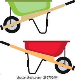 Wheel Barrow Vector