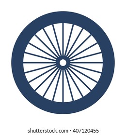 wheel of bike logo vector.