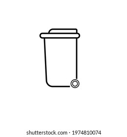 wheel bin vector file illustration.