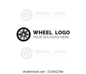 Wheel business  logo design with circle 