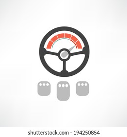 Wheel of a car icon