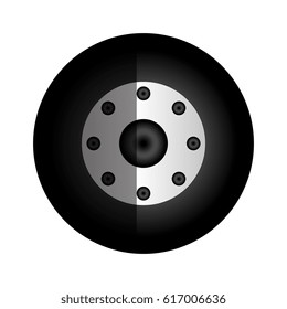 wheel car isolated icon