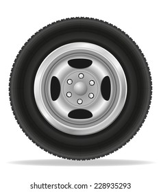 wheel for car vector illustration isolated on white background
