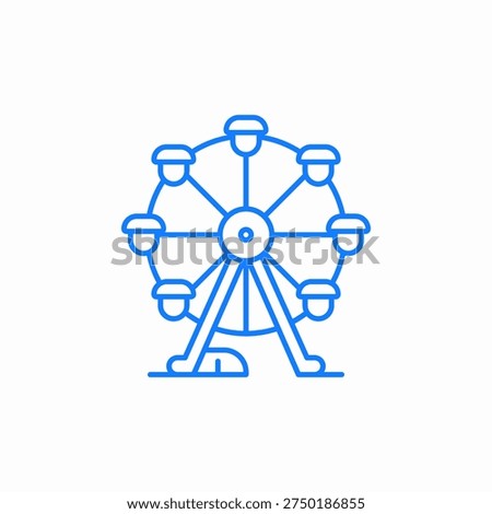 wheel carnival icon sign vector