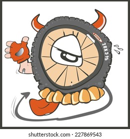 wheel cartoon