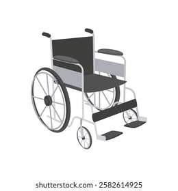 Wheel, Chair, Disability Vector Illustration Isolated