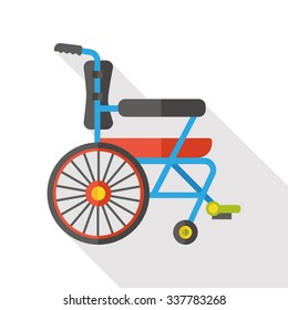 Wheel chair flat icon