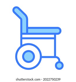 Wheel Chair Healthcare Medical, vector graphic Illustration Icon.