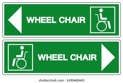 Wheel Chair Hospital Symbol, Vector Illustration, Isolate On White Background Icon. EPS10