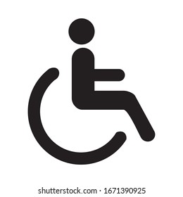 Wheel Chair Icon, Disabled Icon