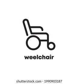 Wheel Chair Icon Graphic Tamplate