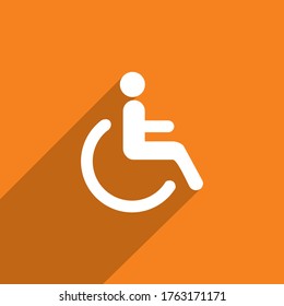 Wheel chair icon , Medical icon vector