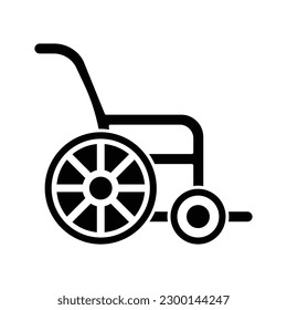Wheel chair icon on trendy design